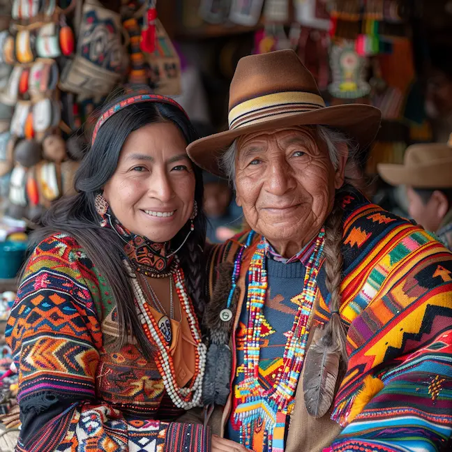 Dos peruanos felices tras pedir un préstamo prendario